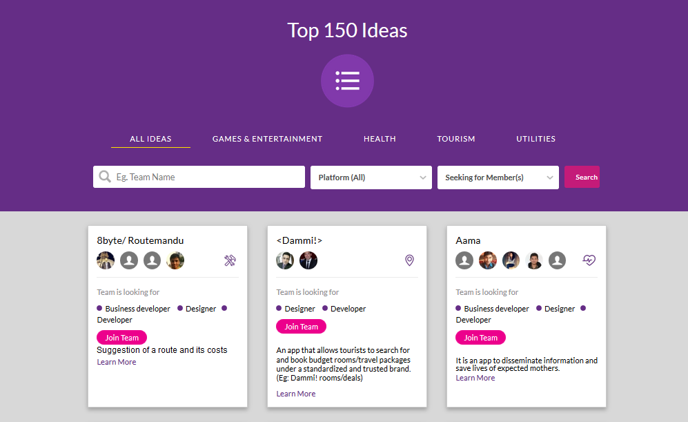 Top 150 Ideas Announced for Ncell App Camp 2015