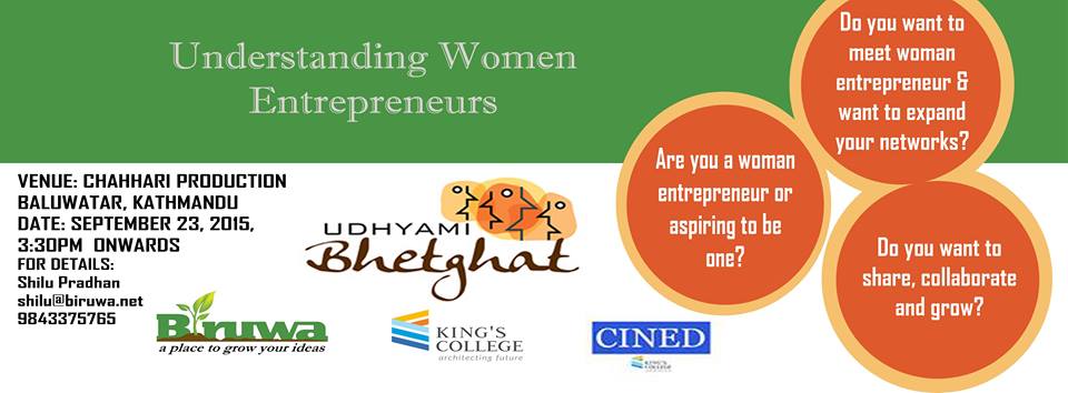 Udhyami Bhetghat on Women Entrepreneurship on 23rd September 2015