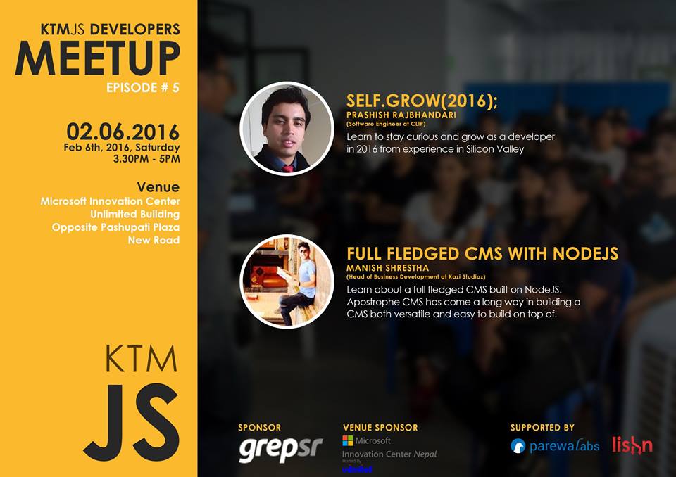 KTMJS Developers Meetup #5