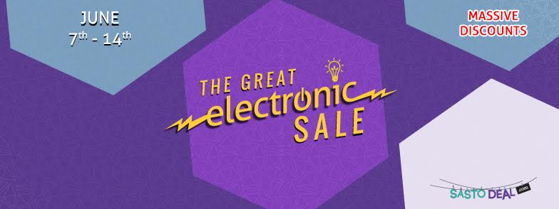 Sastodeal announces “THE GREAT ELECTRONIC SALE” from June 7 to June 14