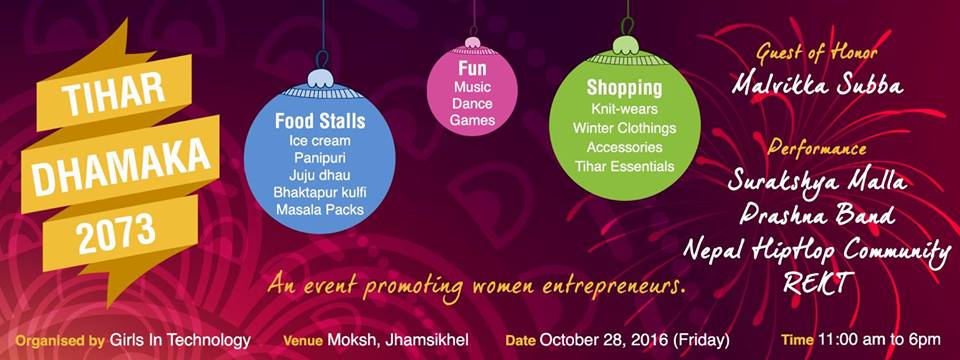 Tihar Dhamaka 2073 – An Initiative by Girls in Technology to Promote Women Entrepreneurs