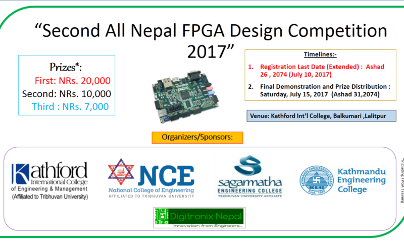 Call for Participation: Second All Nepal FPGA Design Competition 2017