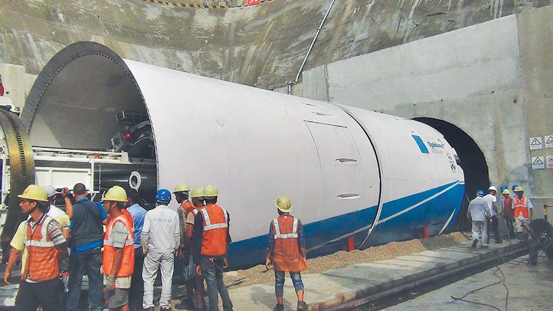 Tunnel Boring Machine Shows Unexpected Results