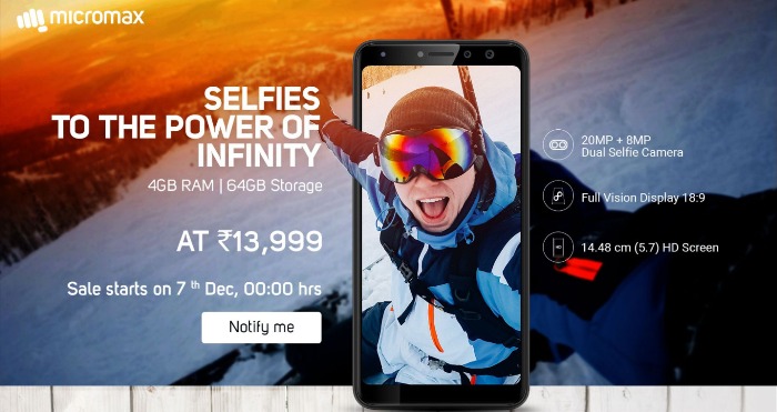 Micromax Canvas Infinity Pro Launches in India; Expected Soon in Nepal