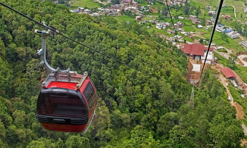 Cable Car from Birethanti of Kaski to Muktinath