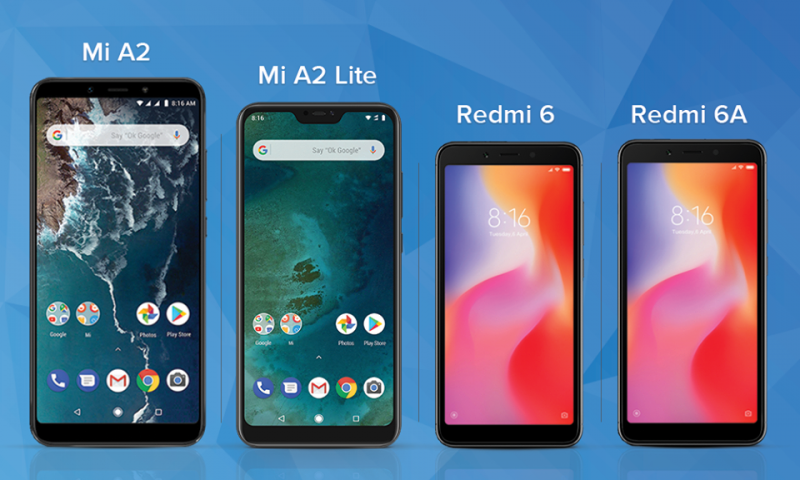 New Xiaomi Devices Up for Pre-order; Mi A2, A2 Lite, Redmi 6/6A