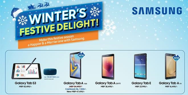 Samsung Winter’s Festive Delight Brings Cash Back & Discounts