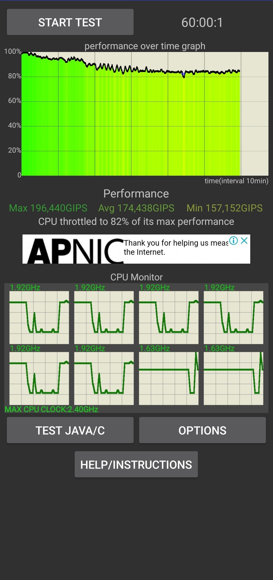 CPU Throttling