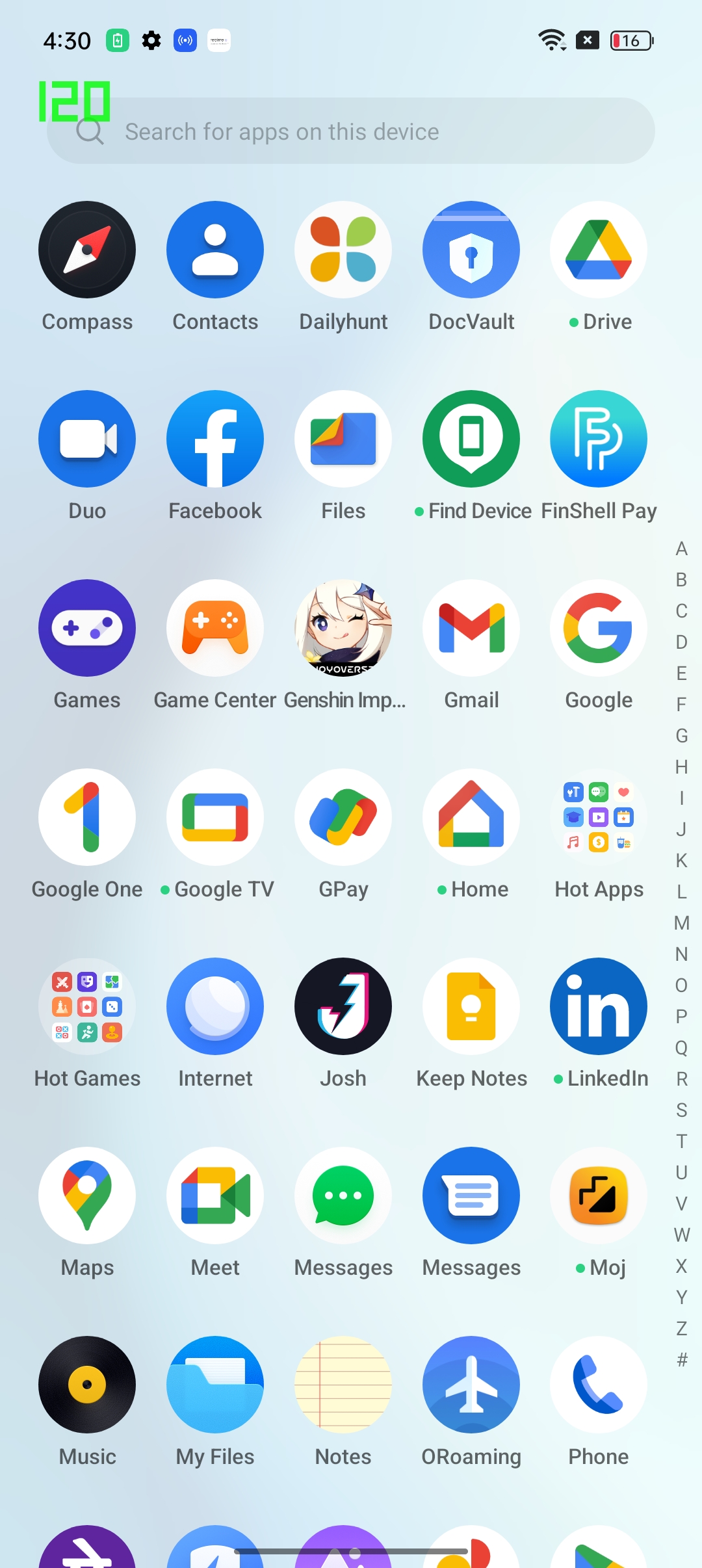 Bloatware apps on Realme UI