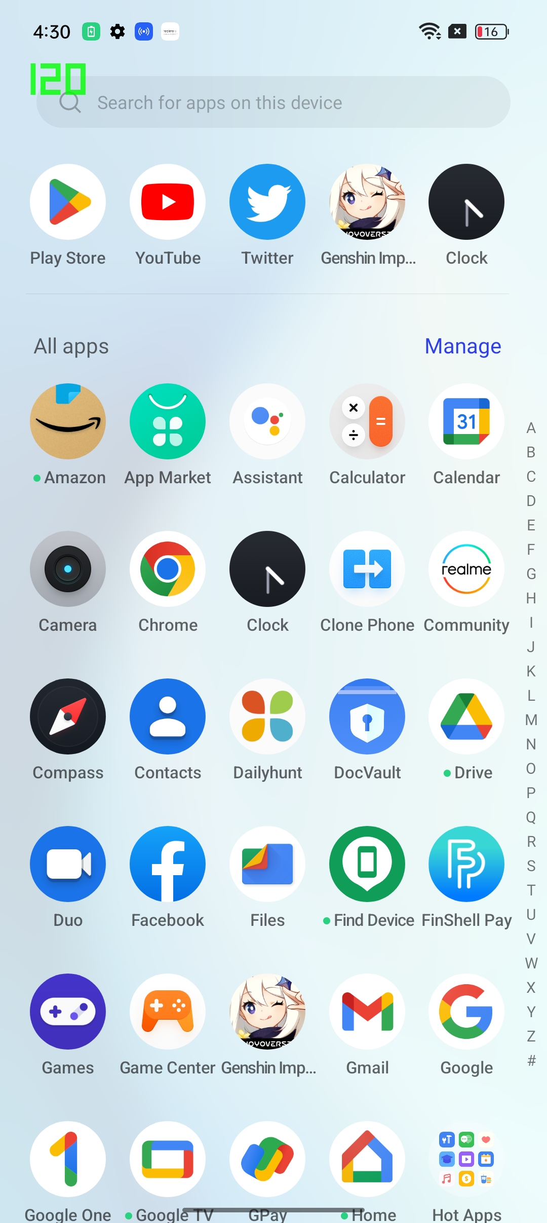 Bloatware apps on Realme UI