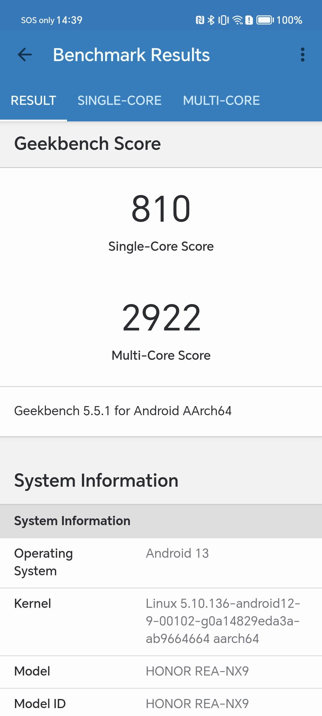 Honor 90 Geekbench 5