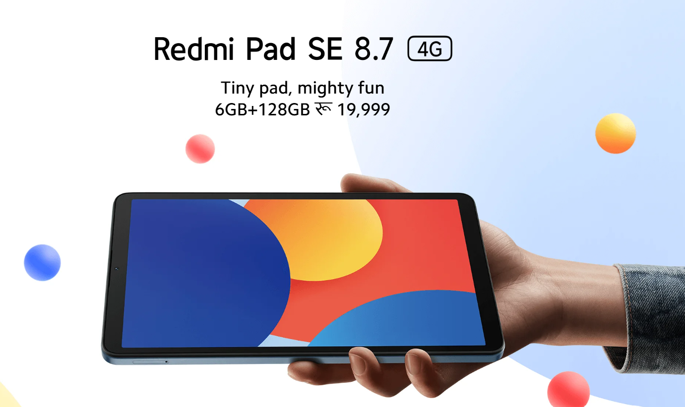 Xiaomi’s Tiny Pad, The Redmi Pad SE 8.7 4G, is Available in Nepal