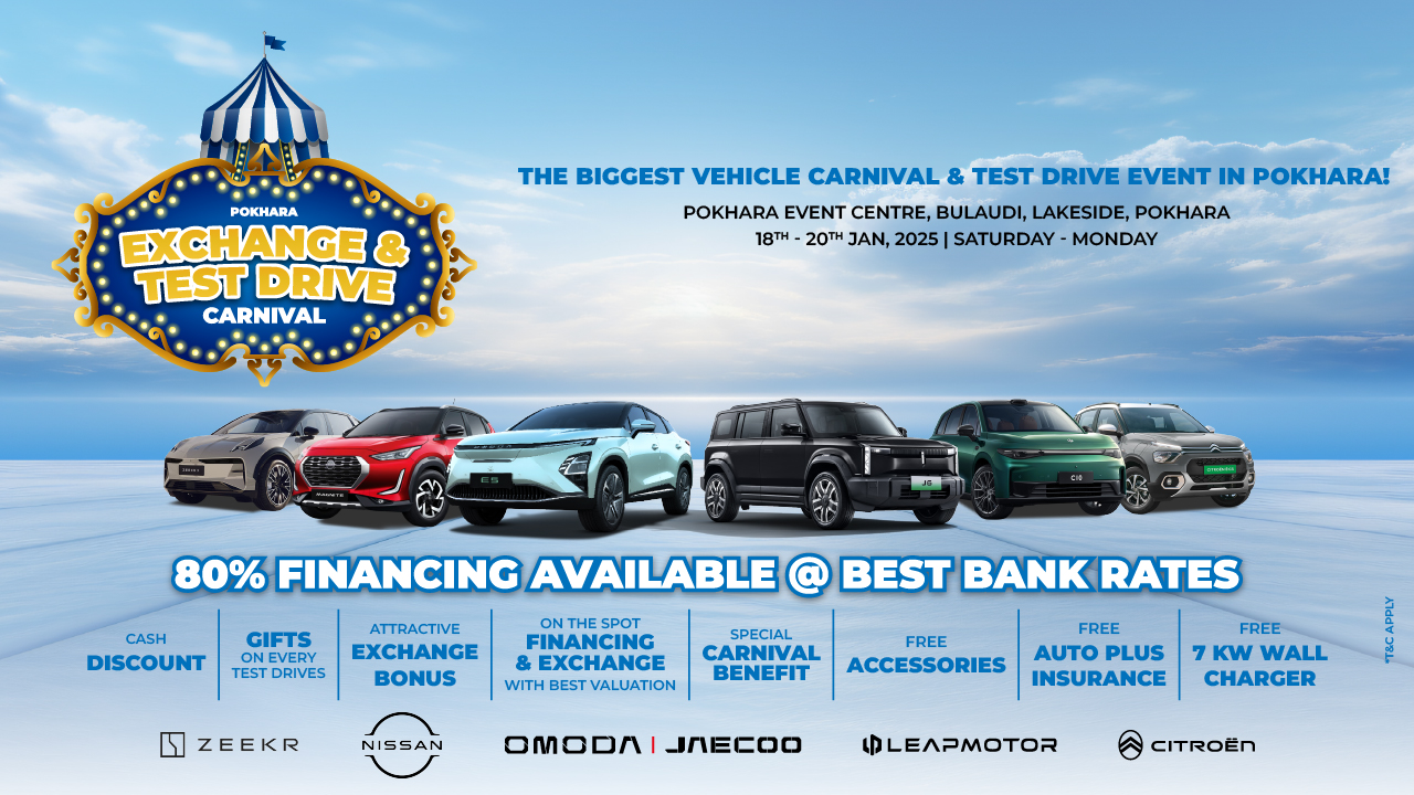 Pokhara Exchange and Test Drive Carnival Happening Until January 20!