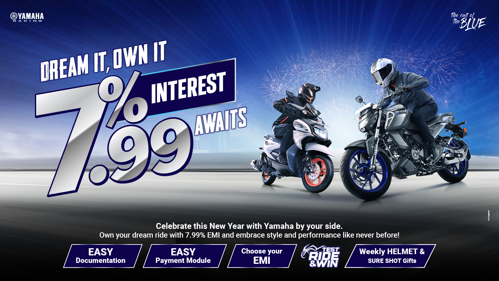 Yamaha Nepal Announces a New 7.99% Finance Scheme for Motorbikes and Scooters