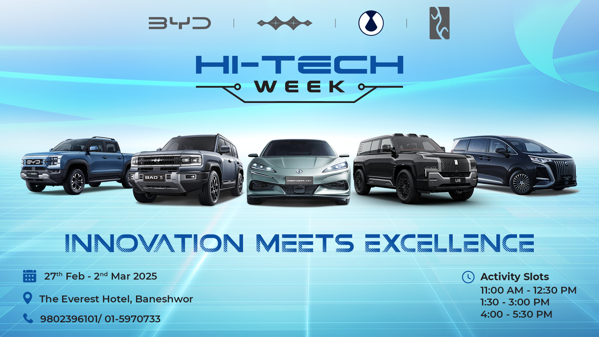 BYD Nepal to Showcase Future of EVs at Hi-Tech Week on Feb 27!